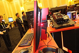 画像ギャラリー No.012のサムネイル画像 / ［CES 2016］Mac Pro対抗？ GTX 980 SLI搭載の小さな樽型ゲームPCをMSIが披露。製品化を果たした「グラフィックスカード搭載可能な液晶一体型PC」も