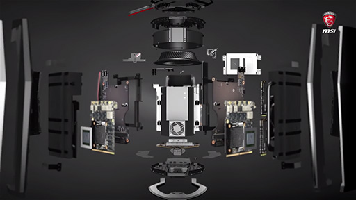画像ギャラリー No.013のサムネイル画像 / ［CES 2016］Mac Pro対抗？ GTX 980 SLI搭載の小さな樽型ゲームPCをMSIが披露。製品化を果たした「グラフィックスカード搭載可能な液晶一体型PC」も