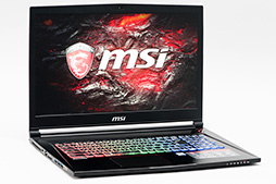 画像ギャラリー No.002のサムネイル画像 / MSI「GS73VR 6RF Stealth Pro」レビュー。薄型筐体にGTX 1060搭載のノートPC,その性能と発熱をチェックする