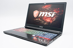 画像ギャラリー No.002のサムネイル画像 / GTX 1060 6GB＋Kaby Lake-H搭載のMSI製ゲーマー向けノートPC「GS63VR 7RF Stealth Pro」をテスト