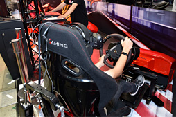 画像ギャラリー No.007のサムネイル画像 / ［COMPUTEX］ゲームとVRに本気すぎるMSI，ついに「操作に合わせて動くシート」を本社工場で製造してデモ展示