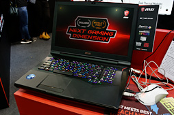 画像ギャラリー No.012のサムネイル画像 / ［COMPUTEX］MSIのMax-Q採用ノートPCは，従来と同じ筐体で何が変わった？ 横スクロールSTGのボス的デザイン採用マザーなどとまとめてチェック