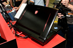 画像ギャラリー No.013のサムネイル画像 / ［COMPUTEX］MSIのMax-Q採用ノートPCは，従来と同じ筐体で何が変わった？ 横スクロールSTGのボス的デザイン採用マザーなどとまとめてチェック