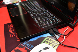 画像ギャラリー No.024のサムネイル画像 / ［COMPUTEX］MSIのMax-Q採用ノートPCは，従来と同じ筐体で何が変わった？ 横スクロールSTGのボス的デザイン採用マザーなどとまとめてチェック