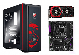 画像ギャラリー No.001のサムネイル画像 / MSI,特別デザインのCooler Master製PCケースにグラフィックスカードとマザーボードをつけたセットを発売