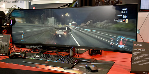 画像ギャラリー No.003のサムネイル画像 / ［COMPUTEX］MSIからもアスペクト比32：9の超横長ゲーマー向け液晶ディスプレイが登場