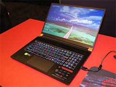 RTX 2080 Max-Q搭載で薄さ18.95mm，重量2.25kgのゲーマー向けノートPCをMSIが発表。「GS75 Stealth」