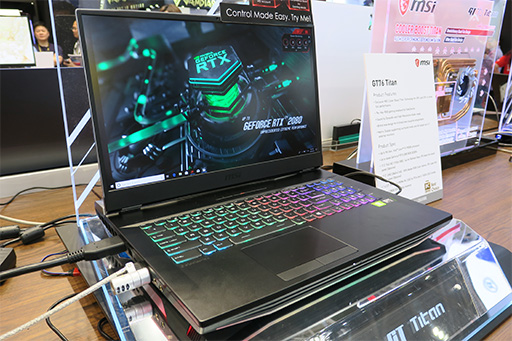 画像ギャラリー No.002のサムネイル画像 / デスクトップPC向けCore i9搭載のMSI製モンスターマシン「GT76 Titan」をチェック