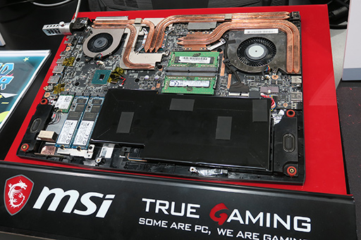 画像ギャラリー No.003のサムネイル画像 / ［TGS 2019］未発表新型ノートPC「GF65 Thin」の中身を世界初公開。MSIブースで見どころの新製品をチェック