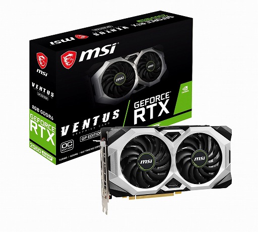 画像ギャラリー No.001のサムネイル画像 / MSI,OC仕様のRTX 2060 SUPER搭載カードに新モデル。税込約5万円
