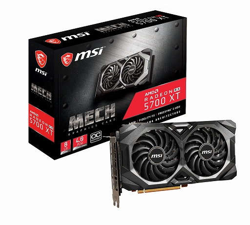 画像ギャラリー No.003のサムネイル画像 / MSI,独自2連ファンクーラー搭載のRX 5700 XTカード2製品を発売