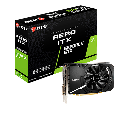 画像ギャラリー No.001のサムネイル画像 / MSI，ショート基板を採用したGDDR6メモリ版GTX 1650カードを発売