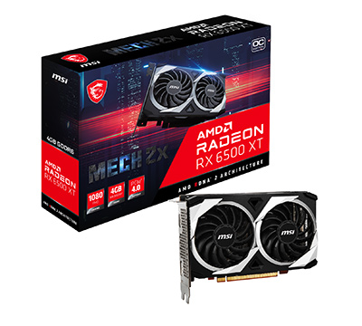 画像ギャラリー No.001のサムネイル画像 / MSI，独自2連ファン搭載でOC仕様のRX 6500 XTカードを1月29日に発売