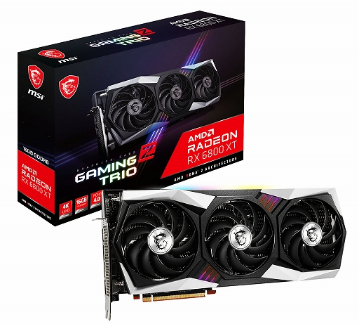 画像ギャラリー No.001のサムネイル画像 / MSI，OC時のクロックを引き上げたRadeon RX 6800 XT搭載カードを発売