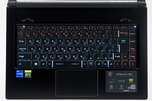 画像ギャラリー No.018のサムネイル画像 / 【PR】約1.8kgのMSI製軽量ゲームノートPC「Stealth 15M B12U」をチェック。持ち運べる軽さにゲームが快適な性能をまとめた1台だ