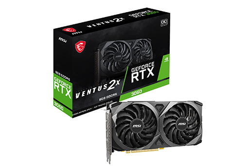画像ギャラリー No.001のサムネイル画像 / メモリ8GB版のMSI製GeForce RTX 3060搭載カードが発売に