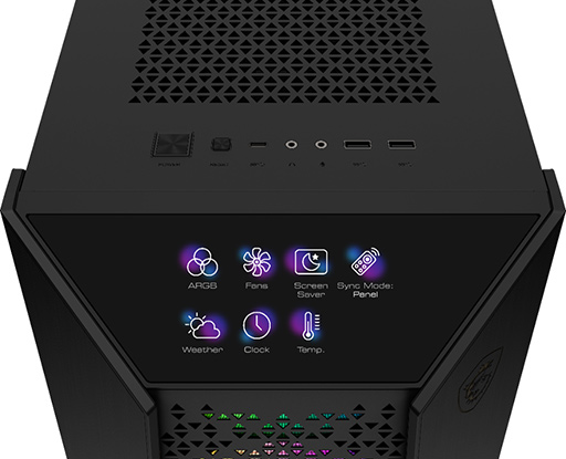画像ギャラリー No.002のサムネイル画像 / 前面タッチパネルでファンやLEDを制御できるE-ATX PCケースがMSIから