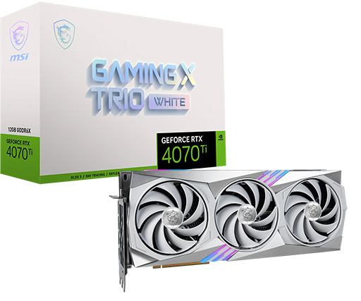 画像ギャラリー No.001のサムネイル画像 / 白色クーラーのRTX 4070 TiやGDDR6X版RTX 3060 TiカードがMSIから