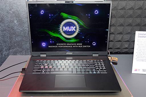 画像ギャラリー No.008のサムネイル画像 / 2024年のMSIは,Core Ultra搭載ノートや有機ELディスプレイに注力。新製品をまとめて紹介