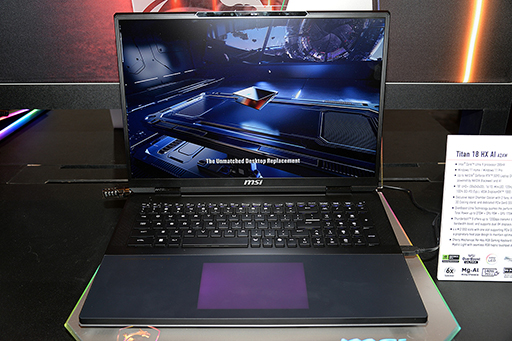 画像ギャラリー No.005のサムネイル画像 / GeForce RTX 50搭載ゲーマー向けノートPCを豊富にラインナップするMSIブースをレポート