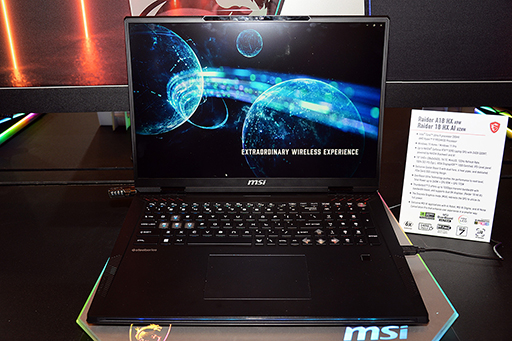 画像ギャラリー No.006のサムネイル画像 / GeForce RTX 50搭載ゲーマー向けノートPCを豊富にラインナップするMSIブースをレポート