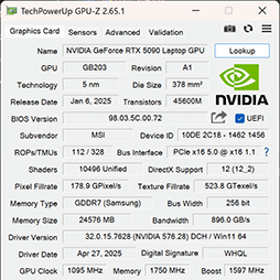 画像ギャラリー No.006のサムネイル画像 / Core Ultra 9 285HX＆GeForce RTX 5090搭載の最強ゲームノートPC「Titan 18 HX」の実力をゲームで検証してみた