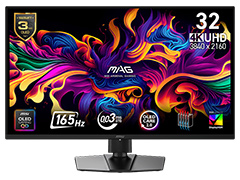 画質に優れて残像感も少ないゲーマー向け量子ドット有機ELディスプレイ2製品がMSIから