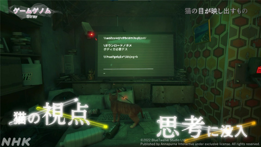 画像ギャラリー No.009のサムネイル画像 / NHK「ゲームゲノム」第10回「TOKYO JUNGLE/Stray」視聴レポート。ゲーマーの話題をさらった異色アニマルゲームに共通するものとは