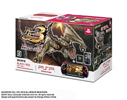 画像ギャラリー No.001のサムネイル画像 / 3種の限定PSPが発売決定。MHP3はツートンカラー，DISSIDIA 012はパールホワイトの特別仕様，そして女性用バリューパックは同梱物もピンクで統一
