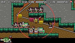 画像ギャラリー No.002のサムネイル画像 / 「クラシックダンジョン」のデベロッパがタワーディフェンスを作ると，こうなります。シンプルさと奥深さを兼ね備えたPSP「DOT DEFENSE」9月22日発売