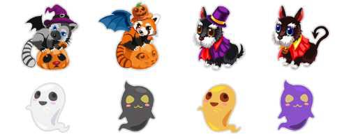 画像ギャラリー No.001のサムネイル画像 / 「虹色どうぶつ園」ハロウィンアイテムが手に入るイベントを開催。限定ガチャも