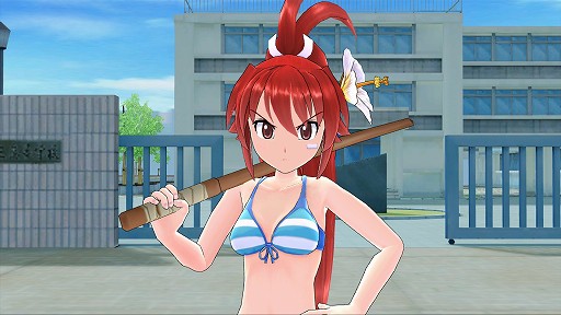 画像ギャラリー No.002のサムネイル画像 / 「ぎゃる☆がん」の新DLC“ヒロイン用プライベート水着セット”は本日配信開始。薫子の黒ビキニ，葵の白スクール水着などが見たい人は買うしかない 