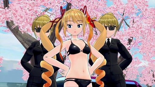 画像ギャラリー No.003のサムネイル画像 / 「ぎゃる☆がん」の新DLC“ヒロイン用プライベート水着セット”は本日配信開始。薫子の黒ビキニ，葵の白スクール水着などが見たい人は買うしかない 