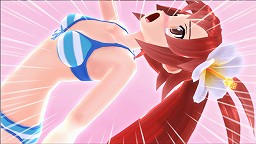 画像ギャラリー No.018のサムネイル画像 / 「ぎゃる☆がん」の新DLC“ヒロイン用プライベート水着セット”は本日配信開始。薫子の黒ビキニ，葵の白スクール水着などが見たい人は買うしかない 