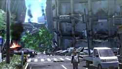 画像ギャラリー No.008のサムネイル画像 / ［TGS 2010］崩れゆく建物が3D立体視で人々に襲いかかる。「絶体絶命都市4 -Summer Memories-」プレイレポート
