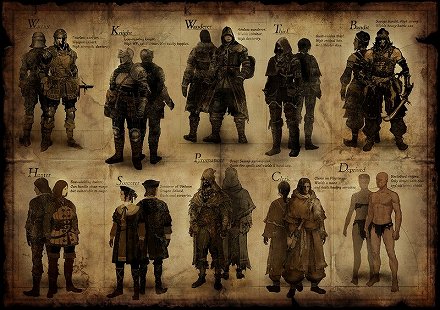 画像ギャラリー No.015のサムネイル画像 / 「DARK SOULS」でキャラメイク時に選択できる10種の“素性”が公開。あなたが選ぶのは「戦士」か「魔術師」か，それとも服すら「持たざる者」か