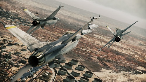 画像ギャラリー No.002のサムネイル画像 / 「ACE COMBAT ASSAULT HORIZON」，仲間との連携が攻略の鍵を握る「ミッションCO-OP」モードの概要公開。迫力満点の戦闘シーンをスクリーンショットで確認しよう