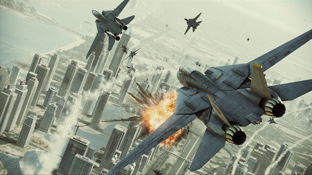 画像ギャラリー No.003のサムネイル画像 / 「ACE COMBAT ASSAULT HORIZON」，仲間との連携が攻略の鍵を握る「ミッションCO-OP」モードの概要公開。迫力満点の戦闘シーンをスクリーンショットで確認しよう