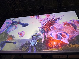 画像ギャラリー No.017のサムネイル画像 / ［TGS 2014］冬の「PSO2」には，雲つく超巨大エネミーが出現。「ファンタシースター ノヴァ」の序盤体験版配信も発表されたステージイベントをレポート