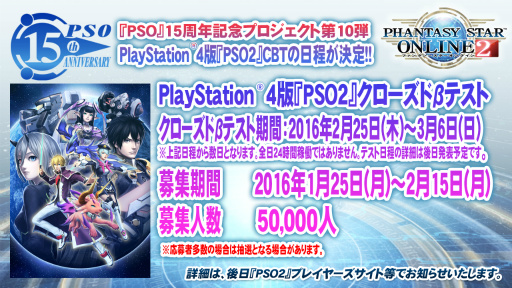 画像ギャラリー No.003のサムネイル画像 / PS4版「PSO2」のサービス開始は2016年4月20日。釣りや採取,料理などの新情報が発表となった「ファンタシースター感謝祭2016」福岡会場レポート