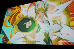画像ギャラリー No.016のサムネイル画像 / 「PSO2」に小林幸子さんが降臨,メガ幸子と共にフェニックスに乗ってバーチャルライブを披露する。都内で行われた「地球親善大使 就任式」レポート