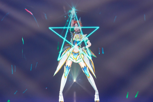 画像ギャラリー No.010のサムネイル画像 / マトイが尊い。「PSO2」初のバーチャルライブ,「ファンタジック3Dライブ 2018」レポート