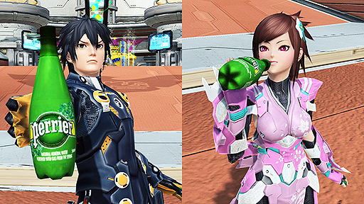 画像ギャラリー No.003のサムネイル画像 / 「PSO2」と炭酸入りナチュラルミネラルウォーター「ペリエ」がコラボ。限定アイテム付き商品が本日より順次販売