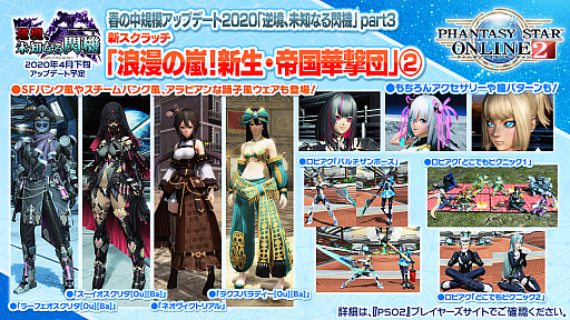画像ギャラリー No.011のサムネイル画像 / 「PSO2」のロードマップに新クラスの実装と超大型アップデートの予定あり。PS Vita版のサービスは2020年8月19日に終了