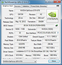 画像ギャラリー No.017のサムネイル画像 / 「GeForce GTX 670」レビュー。GTX 680比で9割弱の性能を発揮するが,すべては価格とラインナップ次第か