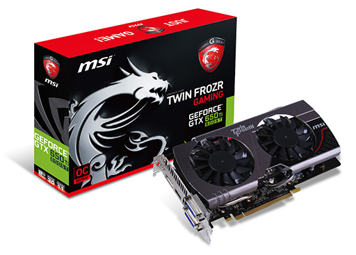 画像ギャラリー No.001のサムネイル画像 / アスク,ベースクロック1GHz超のMSI製GTX 650 Ti BOOSTカードを発表