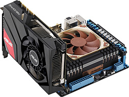 画像ギャラリー No.003のサムネイル画像 / カード長170mm。超小型PCでも使えるGTX 670カードがASUSから発売に