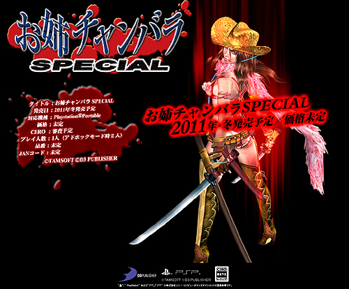 画像ギャラリー No.003のサムネイル画像 / “姉チャン”シリーズ最新作のタイトルが「お姉チャンバラ SPECIAL」に正式決定＆本日ティザーサイトが公開