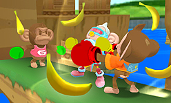 画像ギャラリー No.011のサムネイル画像 / 3DS「スーパーモンキーボール 3D」最新情報。「モンキーファイト」モードではおサルを掴んでシェイク(?)すべし