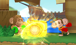 画像ギャラリー No.012のサムネイル画像 / 3DS「スーパーモンキーボール 3D」最新情報。「モンキーファイト」モードではおサルを掴んでシェイク(?)すべし